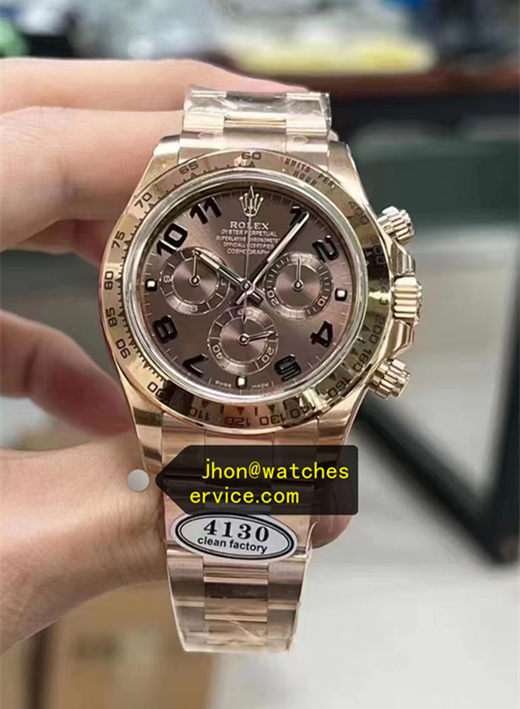 Everose Gold Chocolate Arabic Dial Daytona 116505 Super Clone Rolex