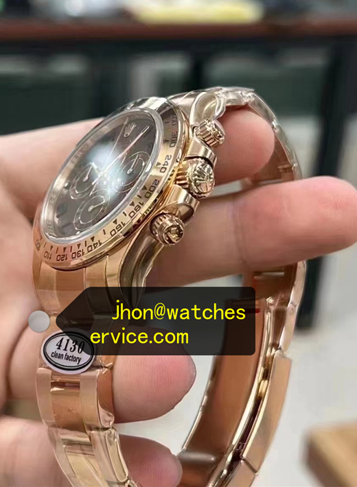 Everose Gold Chocolate Arabic Dial Daytona 116505 Super Clone Rolex