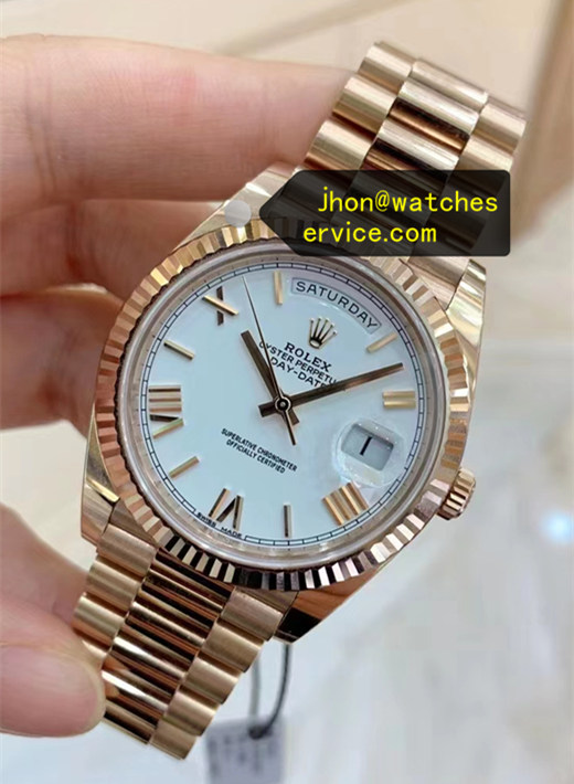 President White Roman Dial Super Clone Yellow Gold 40 Day-Date 228238