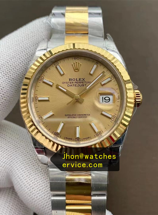 Two-Tone Oyster Bracelet Super Clone 41 Datejust 126333