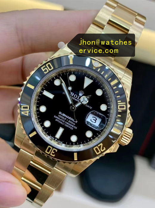 Black Dial 41mm Yellow Gold Super Clone Date Submariner 126618 