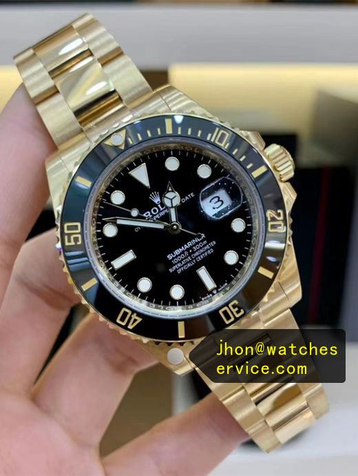 Black Dial 41mm Yellow Gold Super Clone Date Submariner 126618
