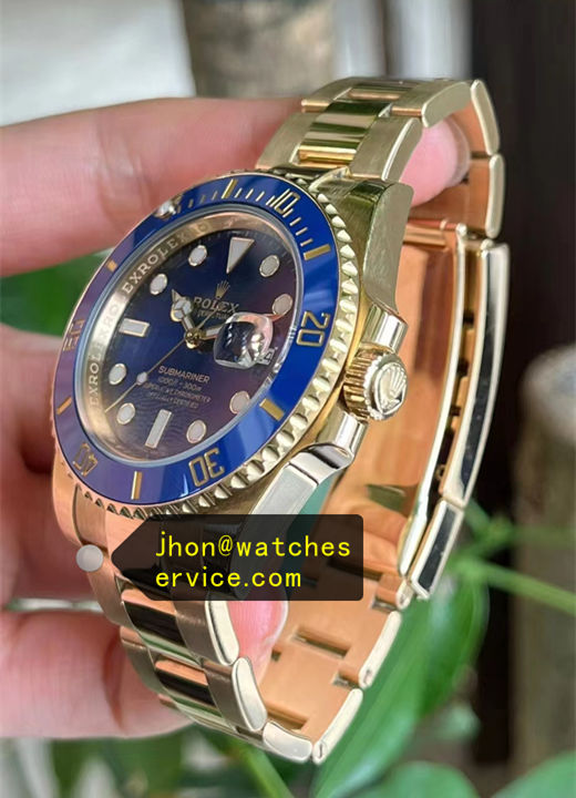 Yellow Gold Blue Dial 40MM Date Super Clone Submariner 116618LB