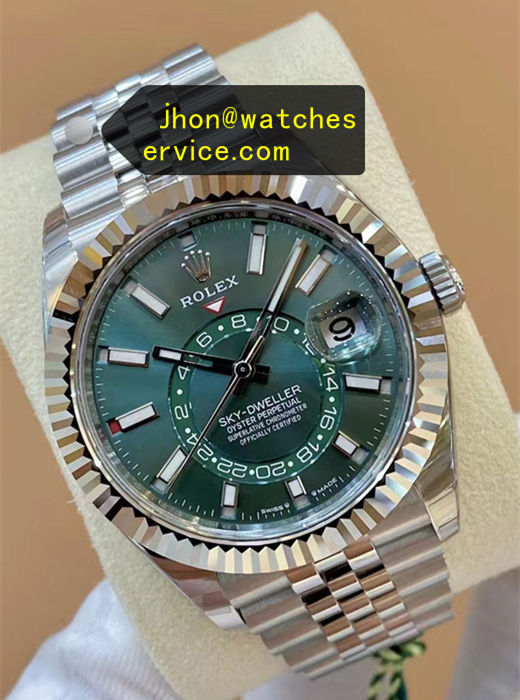 Green Mint Dial Jubilee Bracelet Super Clone Sky-Dweller 336934