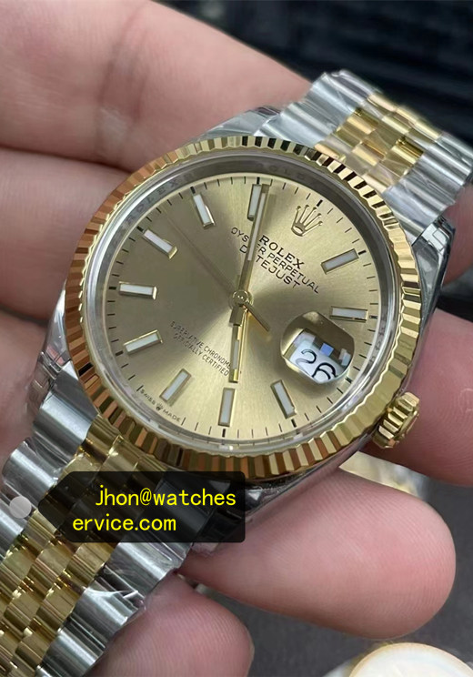 36 Champagne Index Dial Two Tone Super Clone Datejust 126233