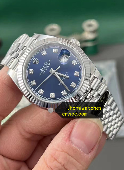 Blue Diamond Dial Jubilee Bracelet Super Clone 41 Datejust 126334