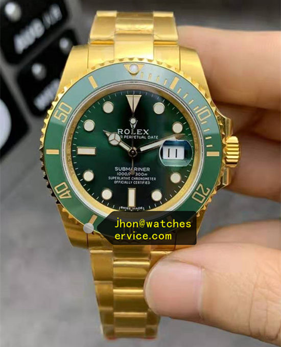 Rolex Hulk Yellow Gold 1:1 Clone Date Submariner